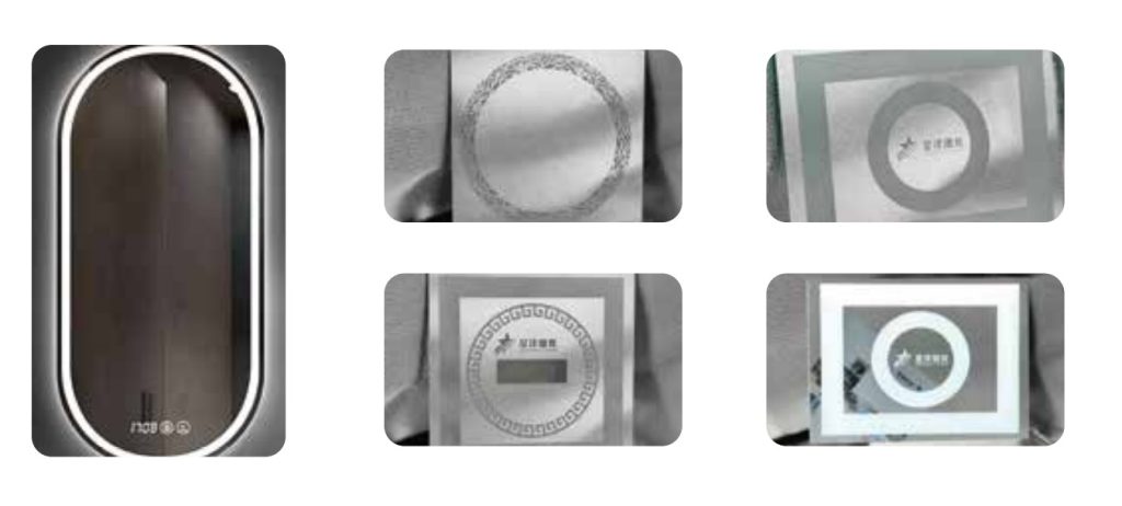 Laser sandblasting samples